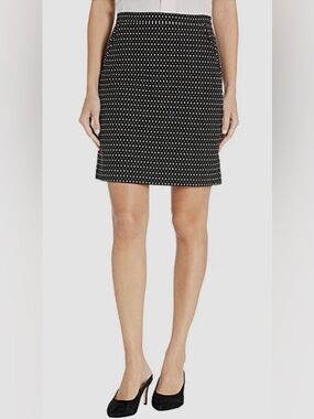 Anne Klein Textured Straight  Skirt